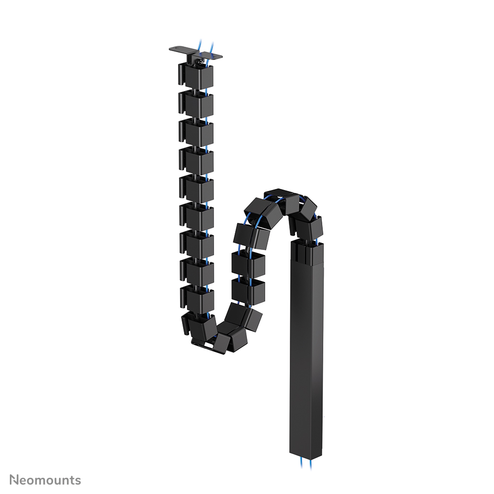 Neomounts ADS06-133BL Colonne vertébrale - vertèbres modulaires - fixation à vis - chemin de câbles magnétique - universel - noir