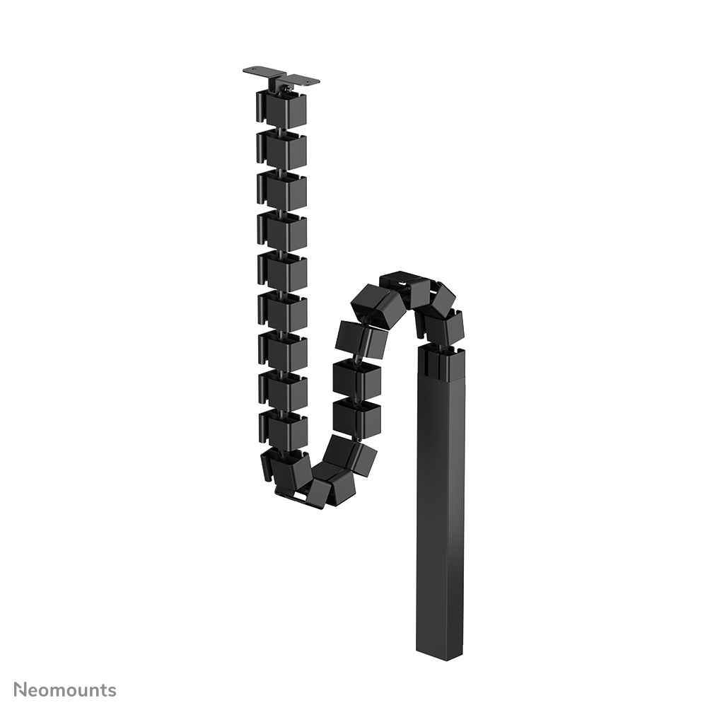 Neomounts ADS06-133BL Colonne vertébrale - vertèbres modulaires - fixation à vis - chemin de câbles magnétique - universel - noir