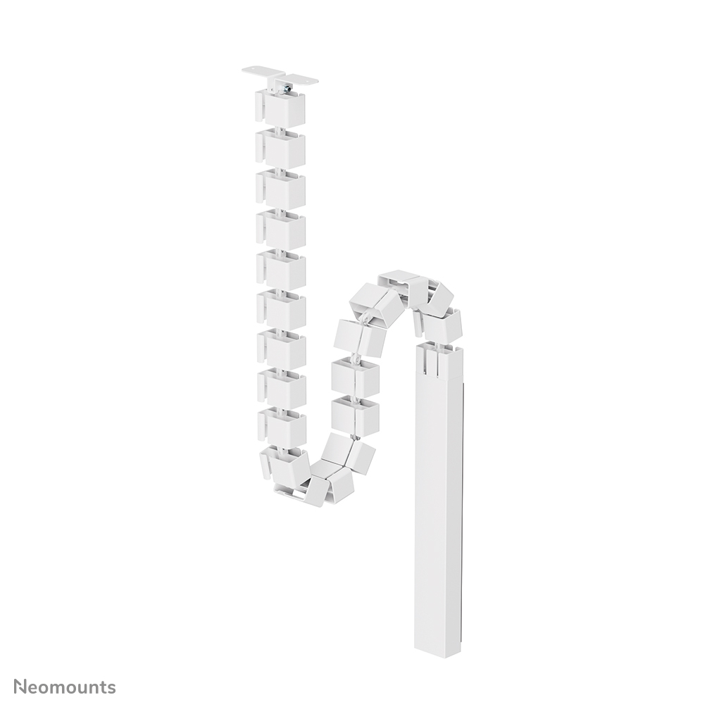 Neomounts ADS06-133WH Colonne vertébrale - vertèbres modulaires - fixation à vis - chemin de câbles magnétique - universel - blanc