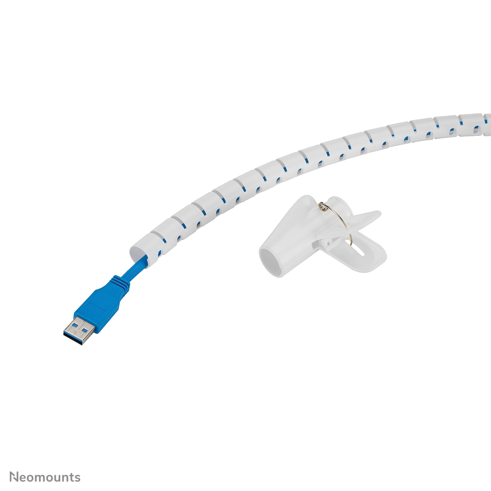 Neomounts ADS06-140WH Gaine de câble - pour 1-3 câbles - 15 mm - universelle - blanc