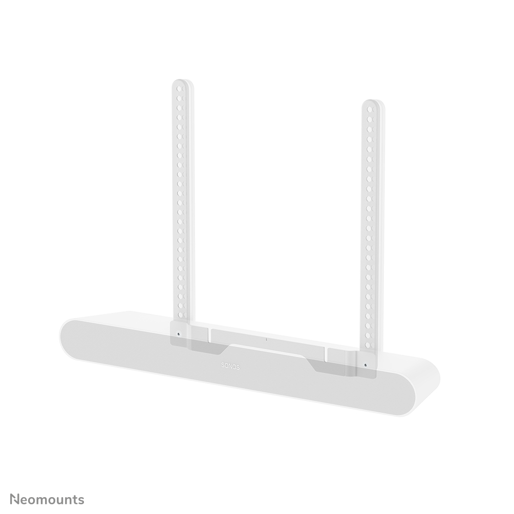 Neomounts AV35-726WH1 Support TV pour Sonos Ray - Installation facile - Design fixé à la TV - Blanc