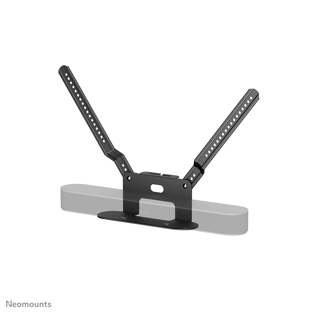 Neomounts AV35-726BL1 Support TV pour Sonos Beam - Installation facile - Design fixé à la TV - Noir