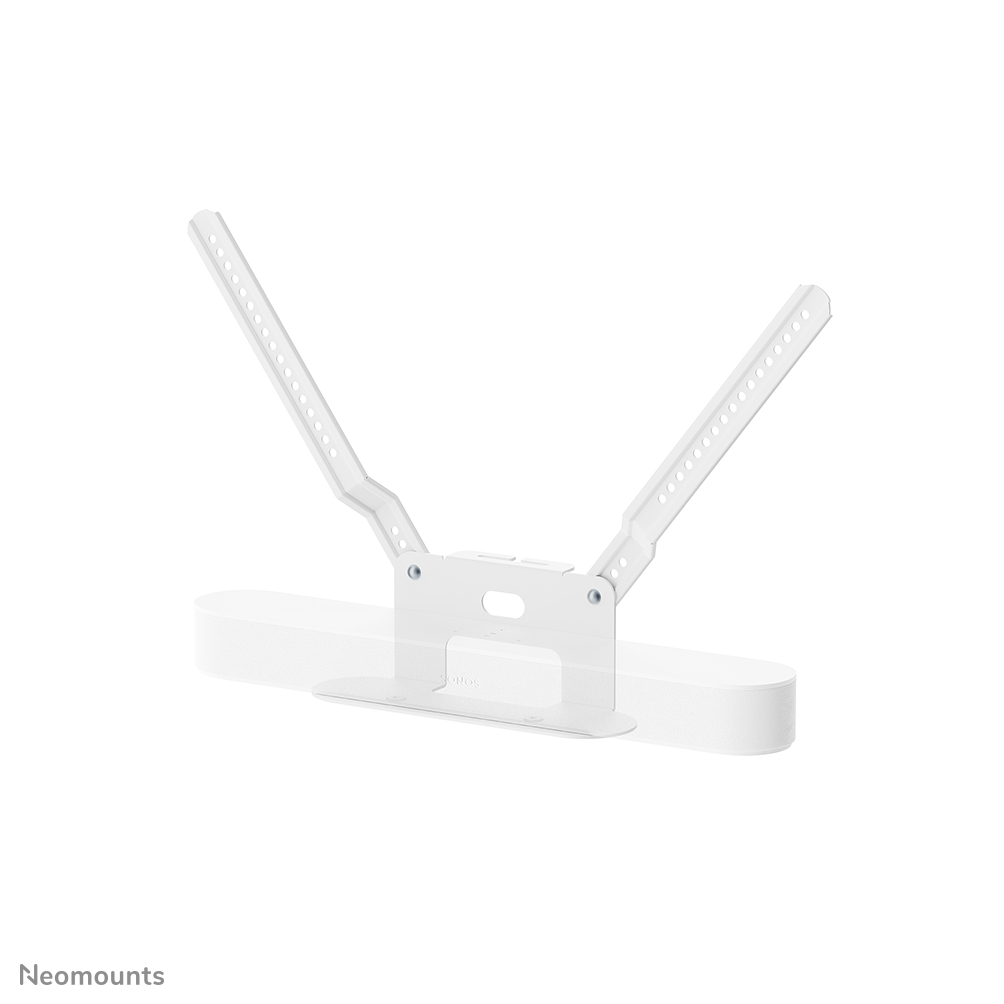 Neomounts AV35-726WH1 Support TV pour Sonos Beam - Installation facile - Design fixé à la TV - Blanc