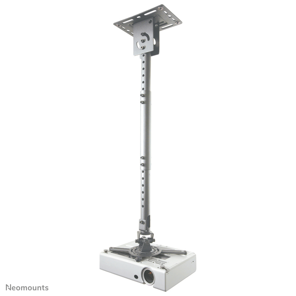 Ce support plafond pour projecteur Neomounts by Newstar universel, modèle BEAMER-C100SILVER, vous permet de monter un projecteur/beamer au plafond.

