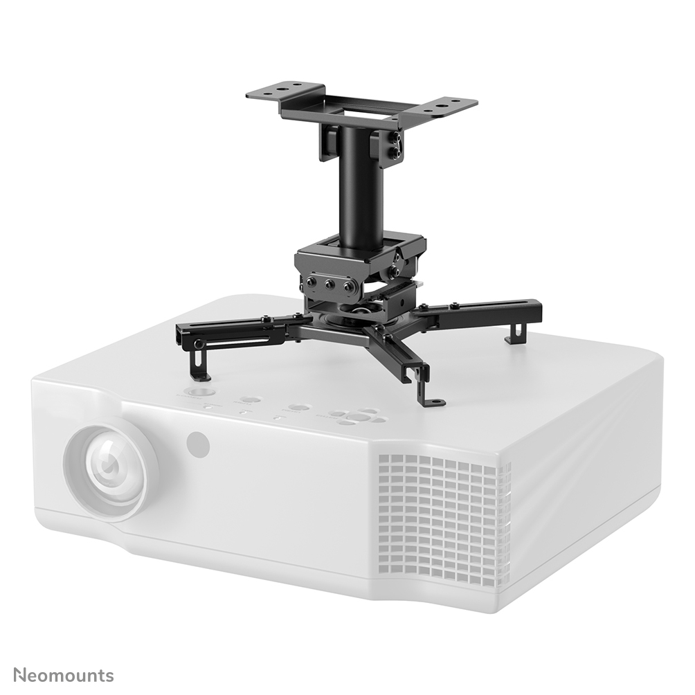 Neomounts CL25-530BL1 Support de plafond pour vidéoprojecteur - max 45 kg - h 25.5 cm - Modèle à installation facile - orientable - noir