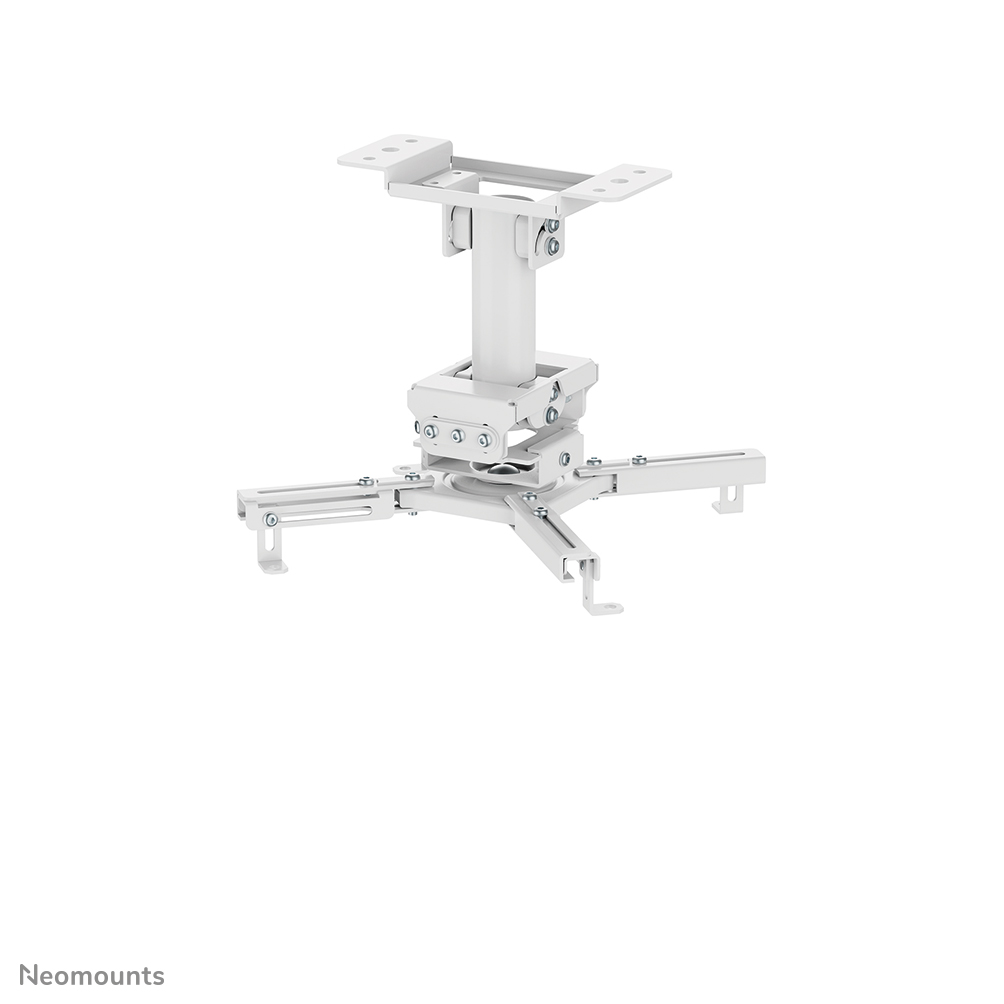 Neomounts CL25-530WH1 Support de plafond pour vidéoprojecteur - max 45 kg - h25.5 cm - Modèle à installation facile - orientable - blanc