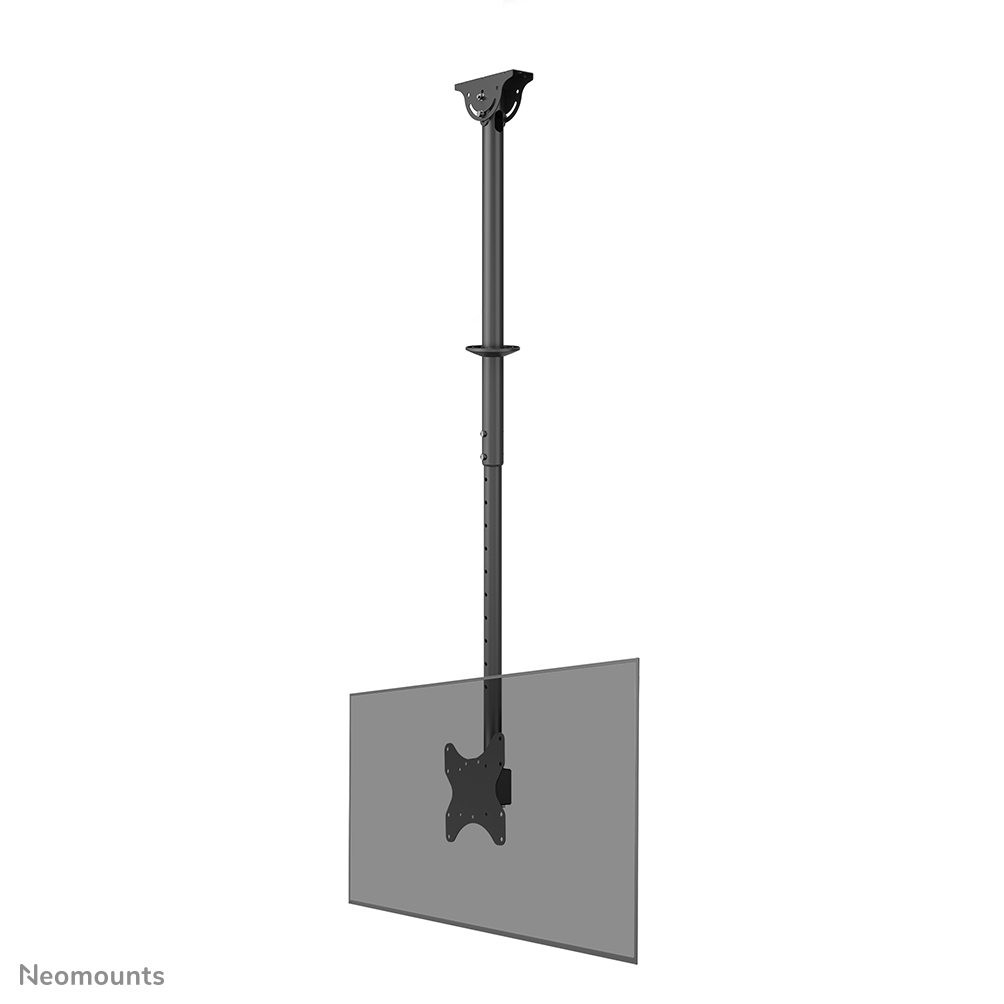 Neomounts CL35-340BL12 Support de plafond pour 1 écran 23-42" - max 50 kg - VESA 100x100-200x200 - h106-156 cm - noir