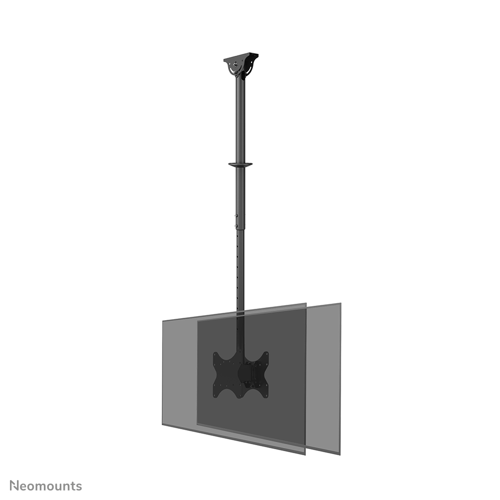 Neomounts CL35-340BL22 Support de plafond pour 2 écrans 23-42" - max 45 kg/écran - VESA 100x100-200x200 - h106-156 cm - noir