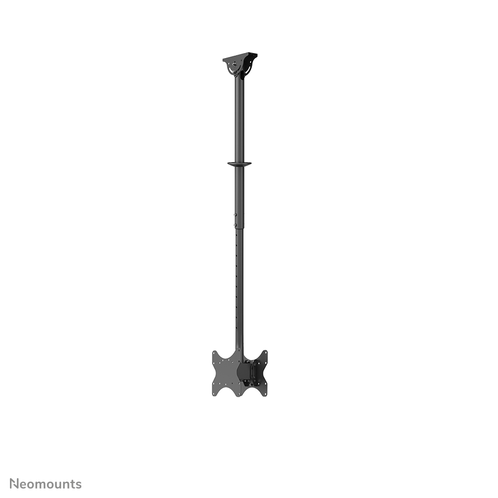 Neomounts CL35-340BL22 Support de plafond pour 2 écrans 23-42" - max 45 kg/écran - VESA 100x100-200x200 - h106-156 cm - noir