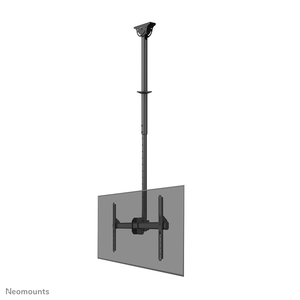 Neomounts CL35-440BL16L Support de plafond pour 1 écran 37-70" - max 50 kg - VESA 200x200-600x400 - h106-156 cm - noir