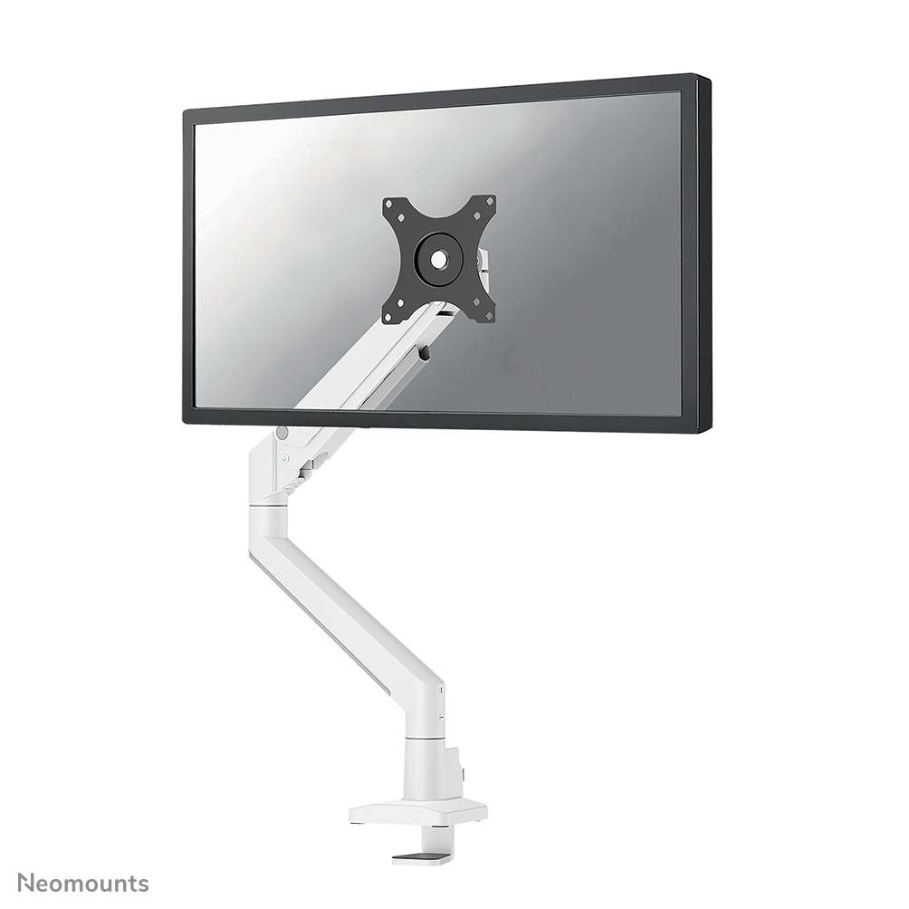 Neomounts NEXT Slim DS70-250WH1 Support à fixer pour écran simple 17-35" - 1-9 kg (incurvé 8 kg) - ressort à gaz - arrêt 180° - Topfix - Modèle à installation facile - emballage 100 % sans plastique - blanc