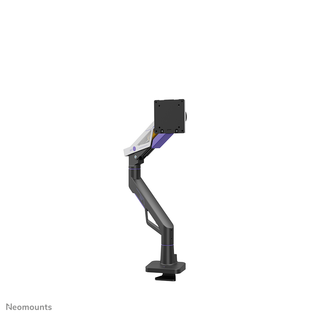 Neomounts ACE DS70-256BL1 Support à fixer gaming pour écran simple - 24-57? - 2-30 kg (incurvé 24 kg) - inclinaison précise - ressort à gaz - arrêt à 180° - Topfix - Modèle à installation facile - noir