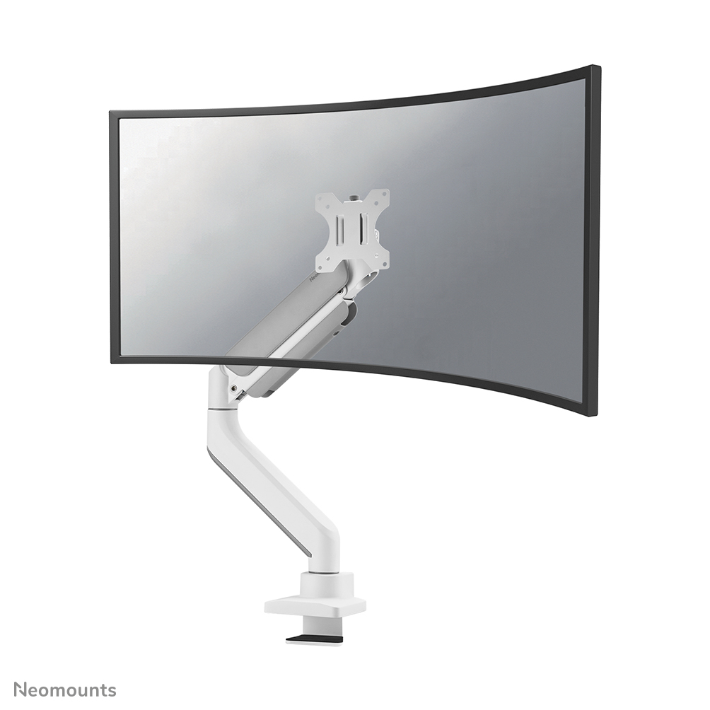 Neomounts DS70PLUS-450WH1 support de bureau à mouvement complet pour les écrans incurvés ultra-larges de 17-49" - Blanc