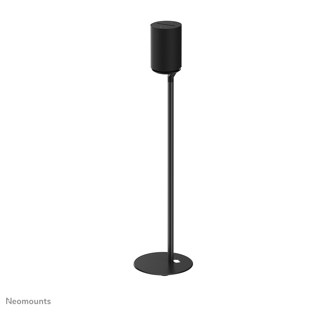 Neomounts FL45-721BL1 Pied d'enceinte pour Sonos Era 100 - Hauteur 85 cm - Plaque de sol 25 cm - Gestion des câbles - Noir