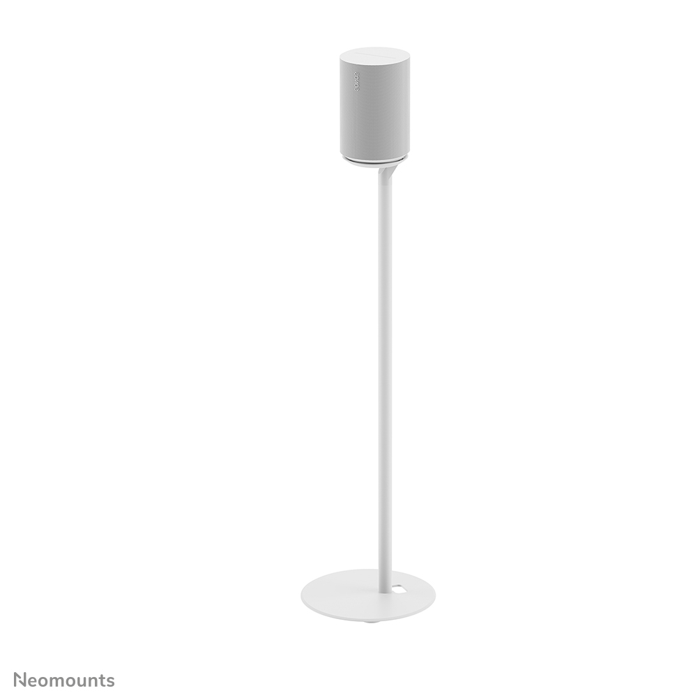 Neomounts FL45-721WH1 Pied d'enceinte pour Sonos Era 100 - Hauteur 85 cm - Plaque de sol 25 cm - Gestion des câbles - Blanc