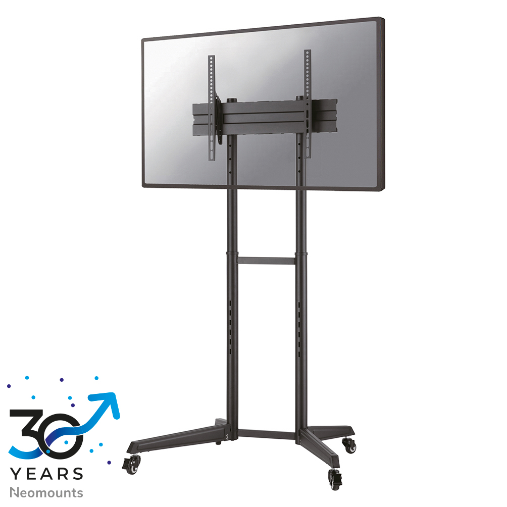 Neomounts FL50-540BL1 Support au sol mobile écran 37-70" - max 50 kg - manuel h128.5-145 cm - VESA 100x100-600x400 - noir