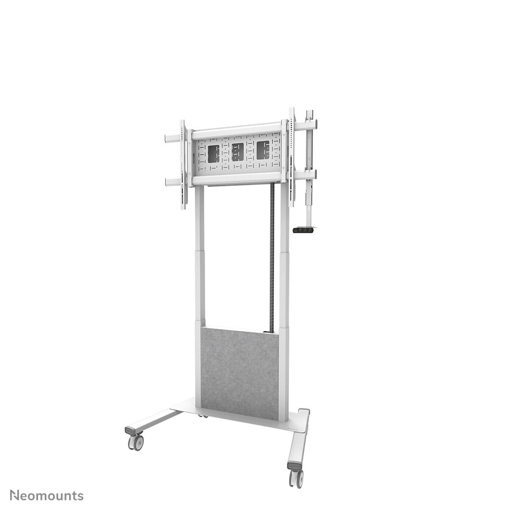 Neomounts MOVE Lift X FL55-885WH1 Chariot TV - 65-105" - max 120 kg - réglage motorisé de la hauteur 125,4-235,4 cm - 50 mm/sec - VESA 200x200-1000x600 - verrouillable - blanc