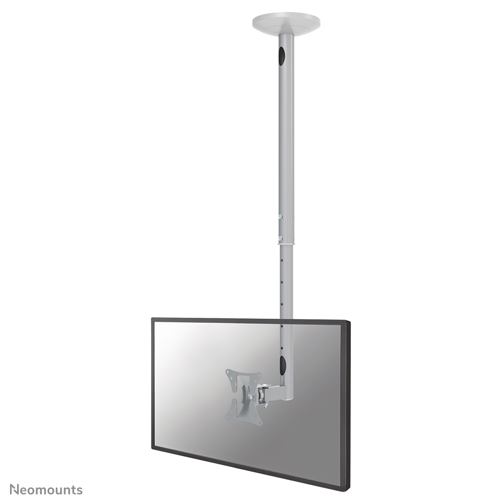 Neomounts FPMA-C050SILVER Support de plafond pour 1 écran 10-30" - max 20 kg - VESA 50x50-100x100 - h60-85 cm - argent