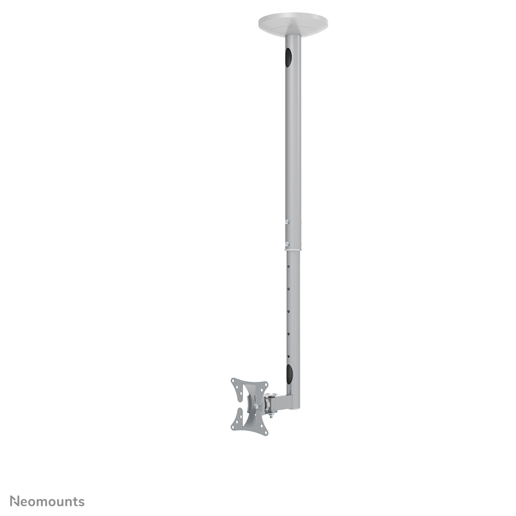 Neomounts FPMA-C050SILVER Support de plafond pour 1 écran 10-30" - max 20 kg - VESA 50x50-100x100 - h60-85 cm - argent