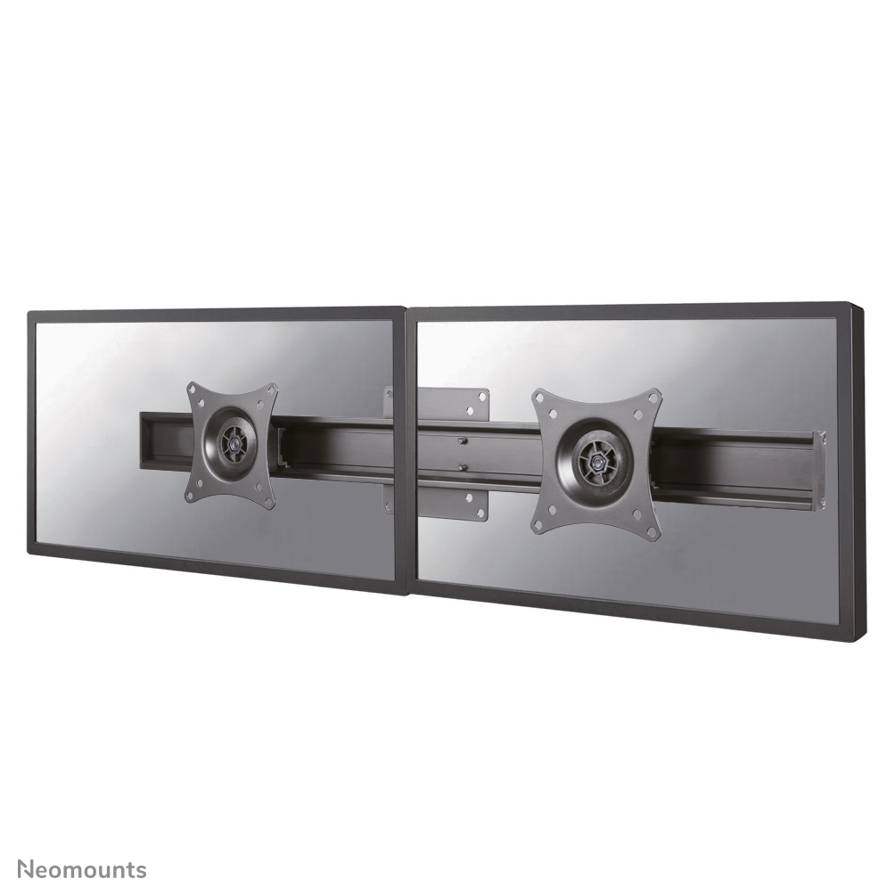 Neomounts FPMA-CB200BLACK Adaptateur pour double écrans avec barre transversale de 1 à 2 écrans 10-27" - 0-7 kg/écran - VESA 75x75-100x100 - noir