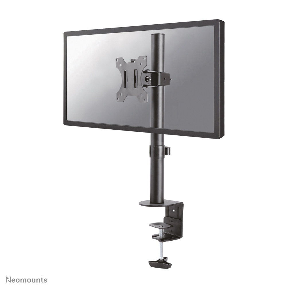 Le support de bureau Neomounts, modèle FPMA-D510BLACK, est un montage inclinable, pivotant et rotatif, pour écrans plats jusqu'à 32".