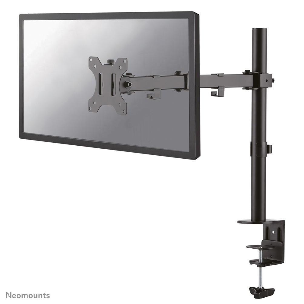 Le support de bureau Neomounts, modèle FPMA-D550BLACK, est un montage inclinable, pivotant et rotatif, pour écrans plats jusqu'à 32" - Noir