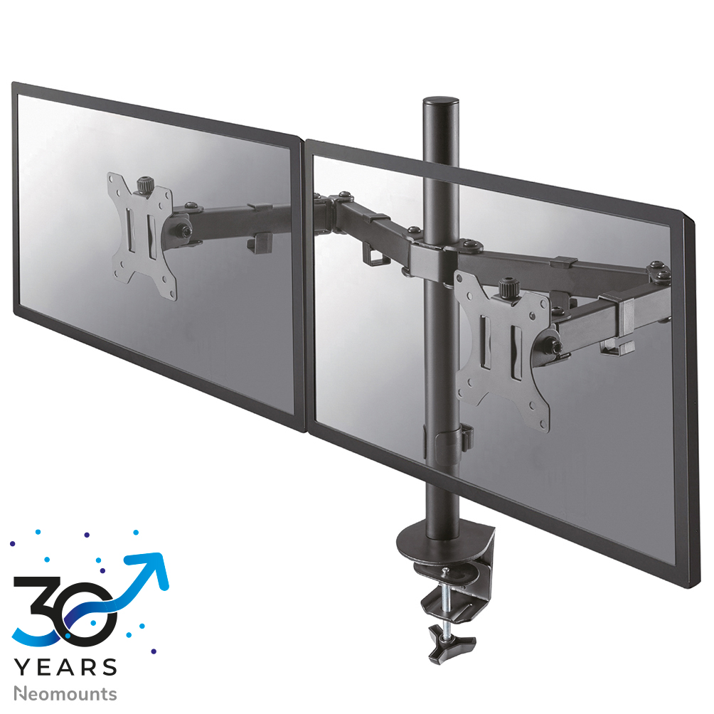 Neomounts FPMA-D550DBLACK Support à fixer pour écran double 10-32" - 0-8 kg/écran - noir