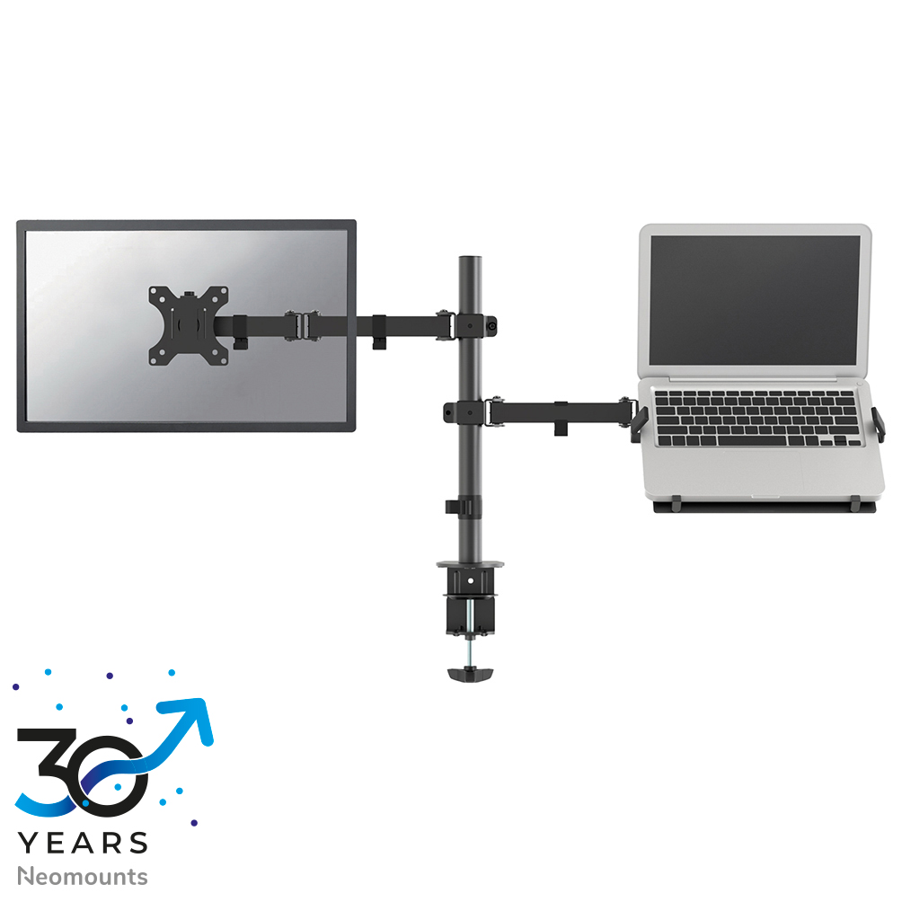 Neomounts FPMA-D550NOTEBOOK Support d'écran à fixer avec support pour ordinateur portable 10-32" - 0-8 kg - noir