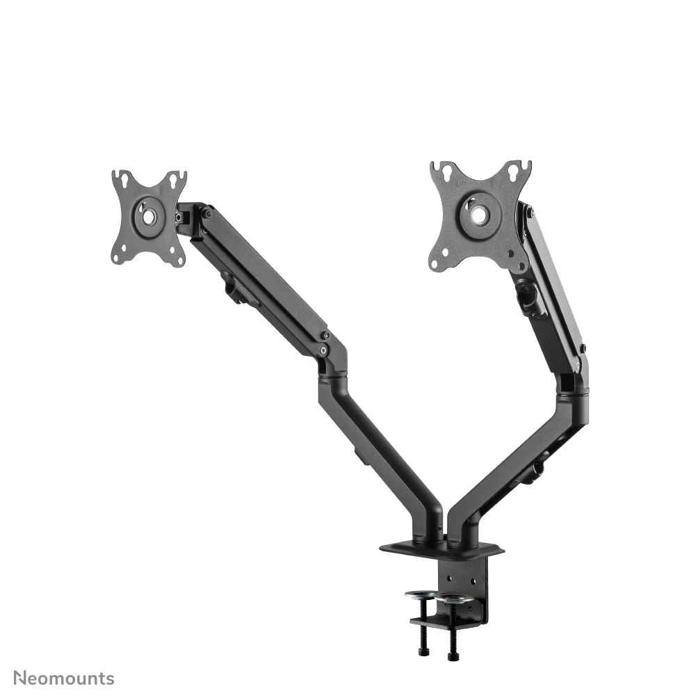 Neomounts FPMA-D650DBLACK Support à fixer pour écran double 17-27" - 2-7 kg/écran - ressort hélicoïdal - noir