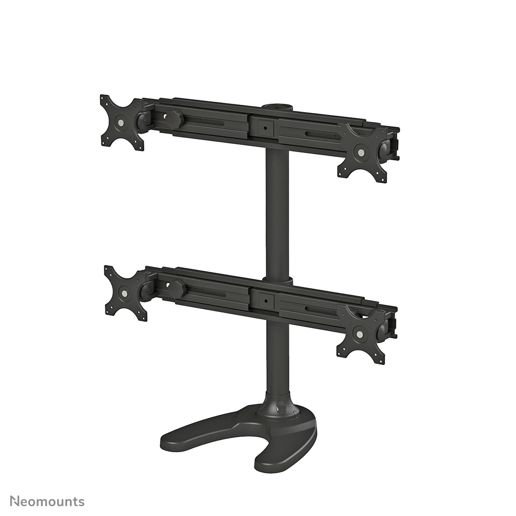 Neomounts FPMA-D700DD4 Support à poser pour 4 écrans 19-30" - 0-8 kg/écran - noir
