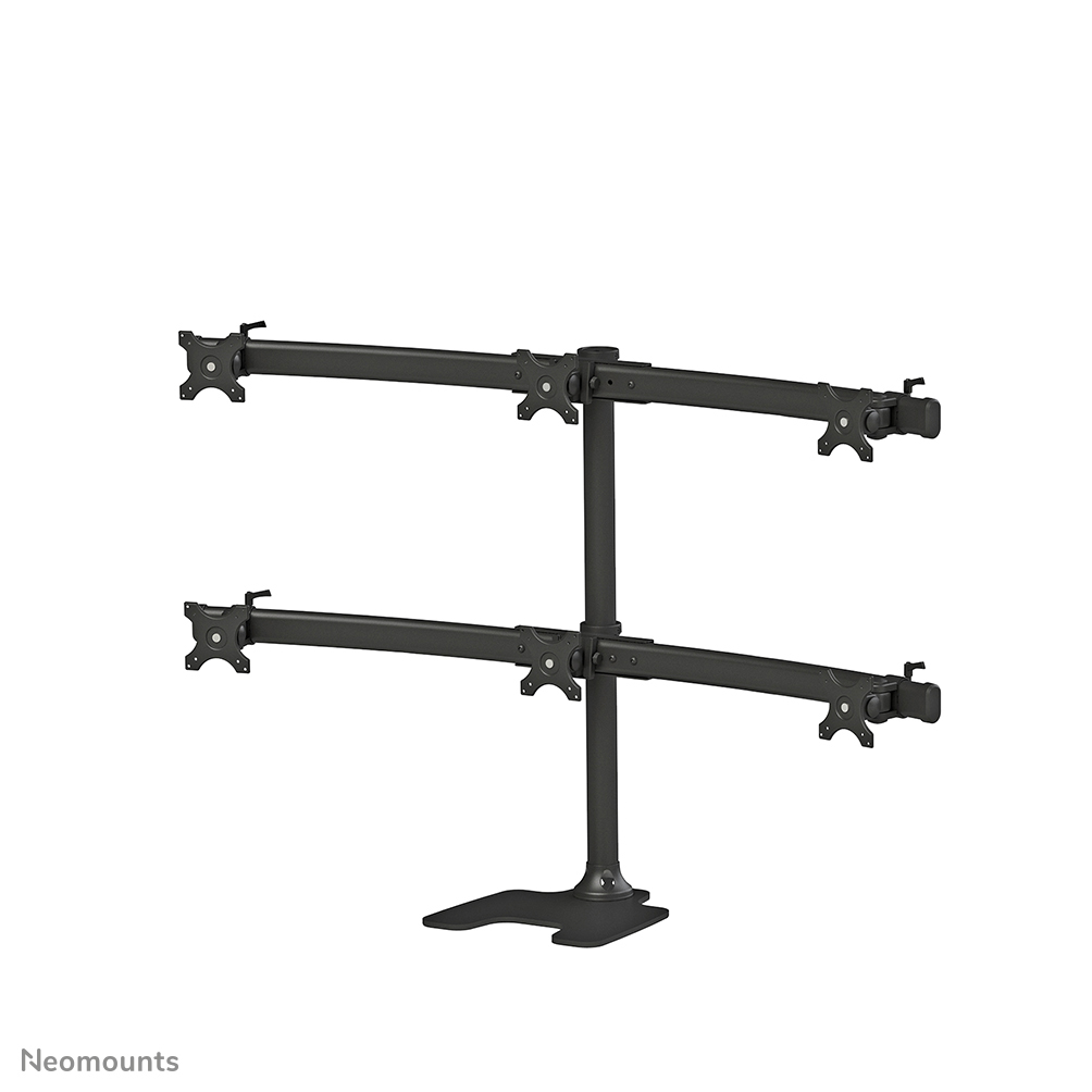 Neomounts FPMA-D700DD6 Support à poser pour 6 écrans 10-27" - 0-8 kg/écran - noir