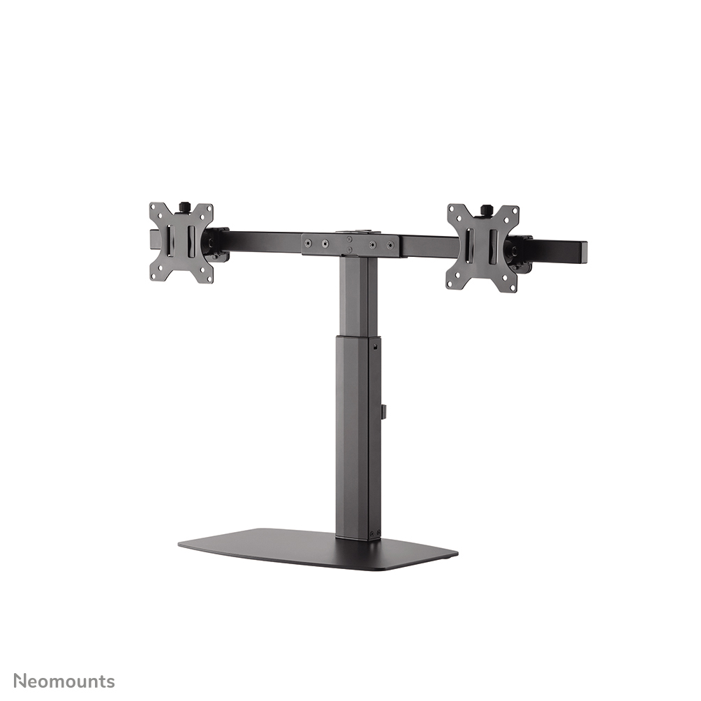 Neomounts FPMA-D865DBLACK Support à poser pour écran double 10-27" - 0-6 kg/écran - ressort à gaz - noir