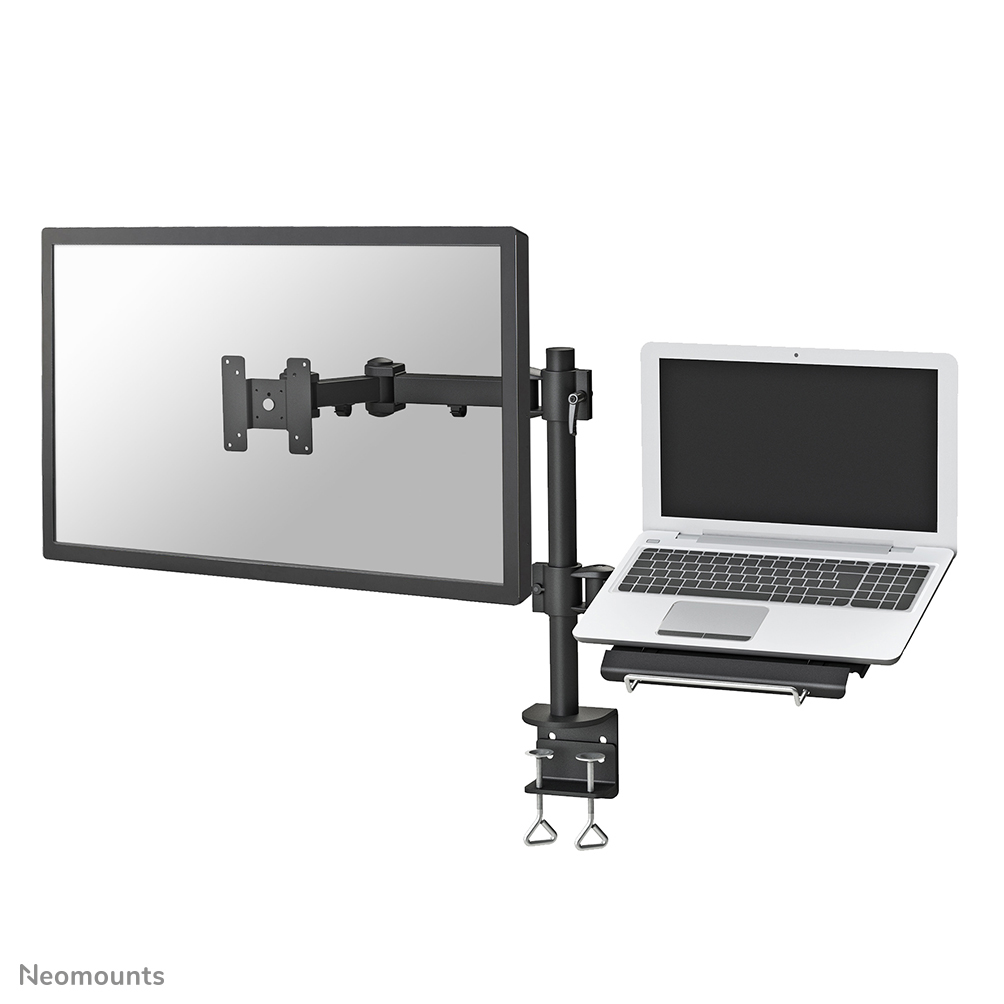 Neomounts FPMA-D960NOTEBOOK Support d'écran à fixer avec support pour ordinateur portable 10-27" - 0-10 kg - noir