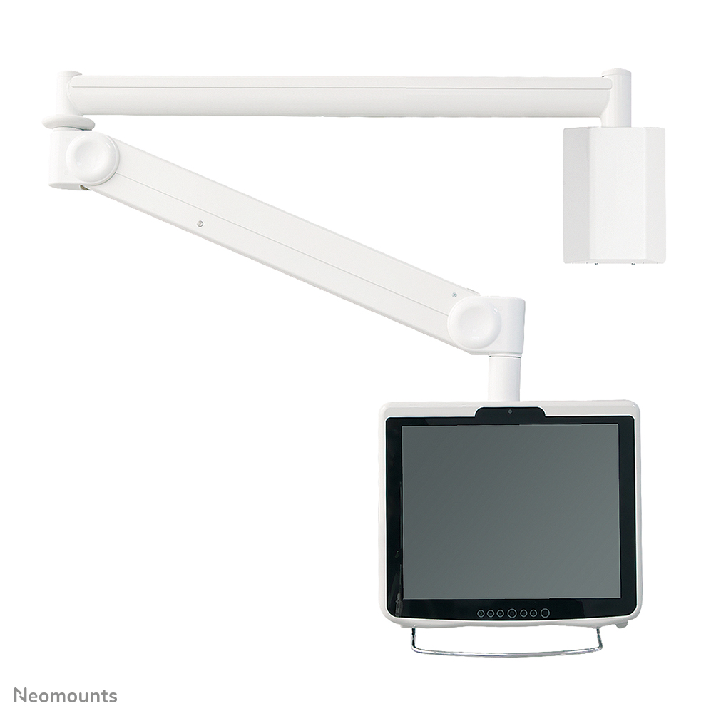 Neomounts FPMA-HAW100HC Support mural écran médical 10-32" - h0-170 cm - 6-12 kg - VESA 75x75-100x100 - ressort à gaz - blanc