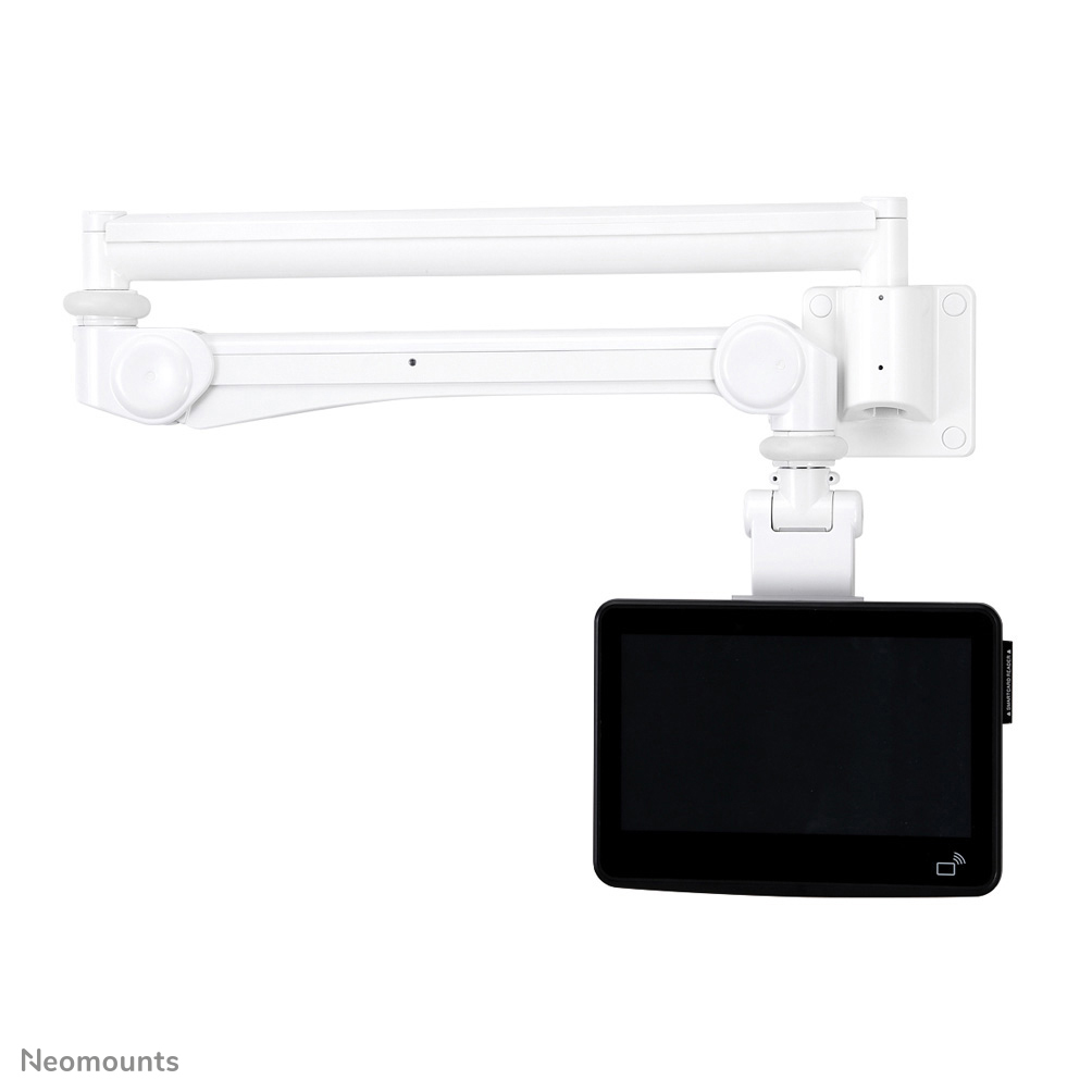 Neomounts FPMA-HAW300 Support mural écran médical 10-24" - h115-135 cm - 1-3 kg - VESA 75x75-100x100 - ressort à gaz - blanc