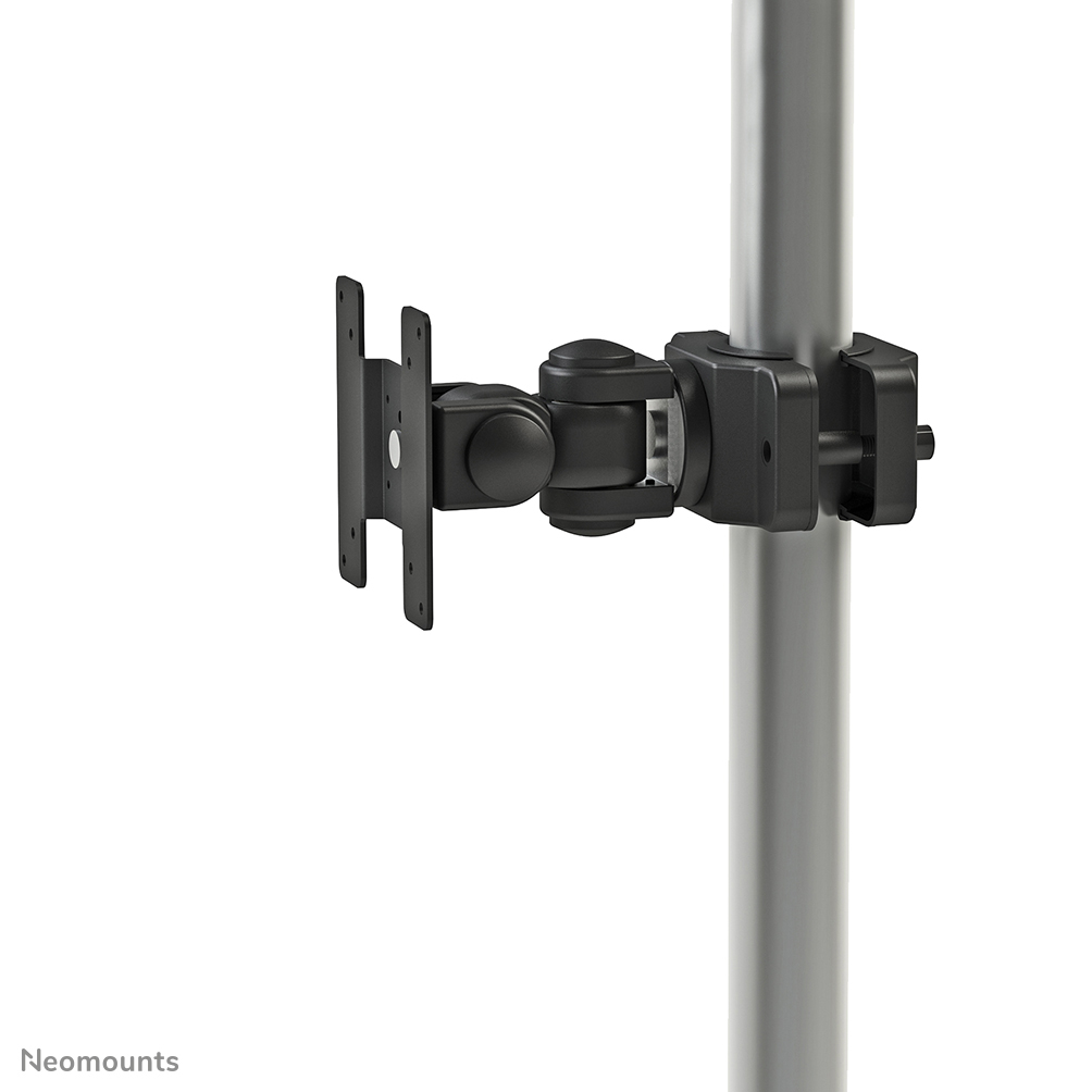 Le support de poteau Neomounts by Newstar, modèle FPMA-WP200BLACK, est un montage inclinable, pivotant et rotatif pour les écrans plats jusqu'à 30" (76 cm).