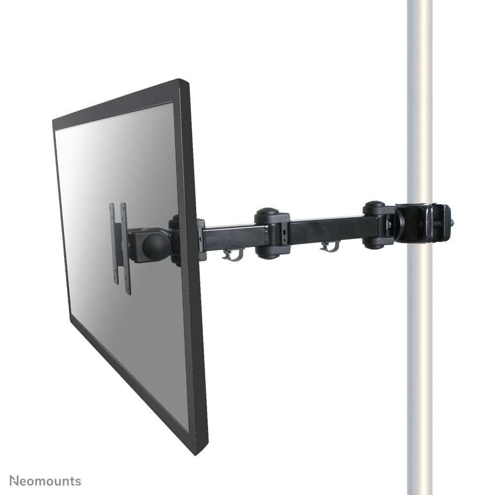 Le support de poteau Neomounts by Newstar, modèle FPMA-WP300BLACK, est un montage inclinable, pivotant et rotatif pour les écrans plats jusqu'à 30" (76 cm).