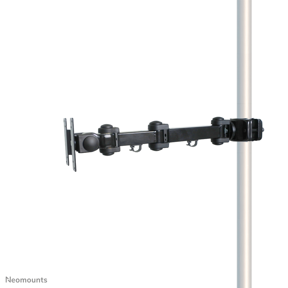 Le support de poteau Neomounts by Newstar, modèle FPMA-WP300BLACK, est un montage inclinable, pivotant et rotatif pour les écrans plats jusqu'à 30" (76 cm).