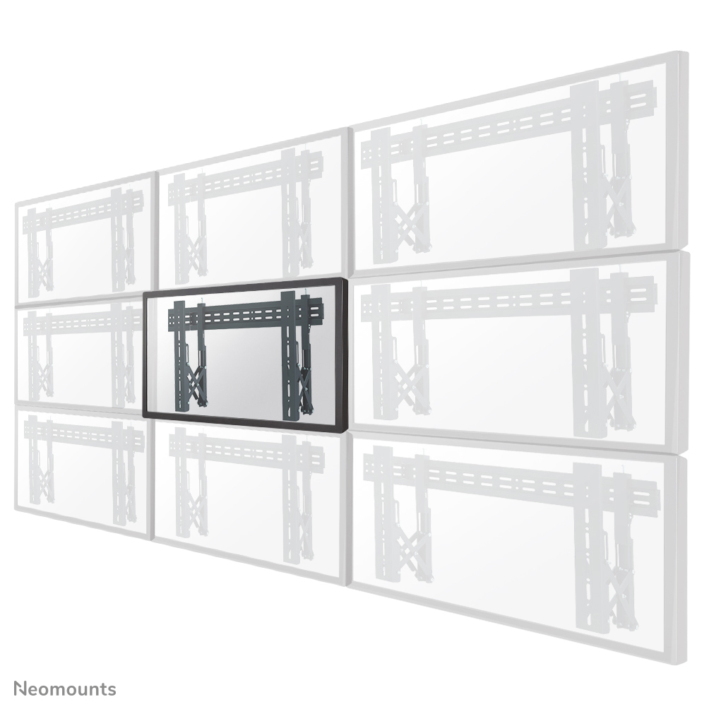 Le support mural Neomounts by Newstar, modèle LED-VW1000BLACK est un support mural fixe pour écrans plats jusqu'à 75" (191 cm).