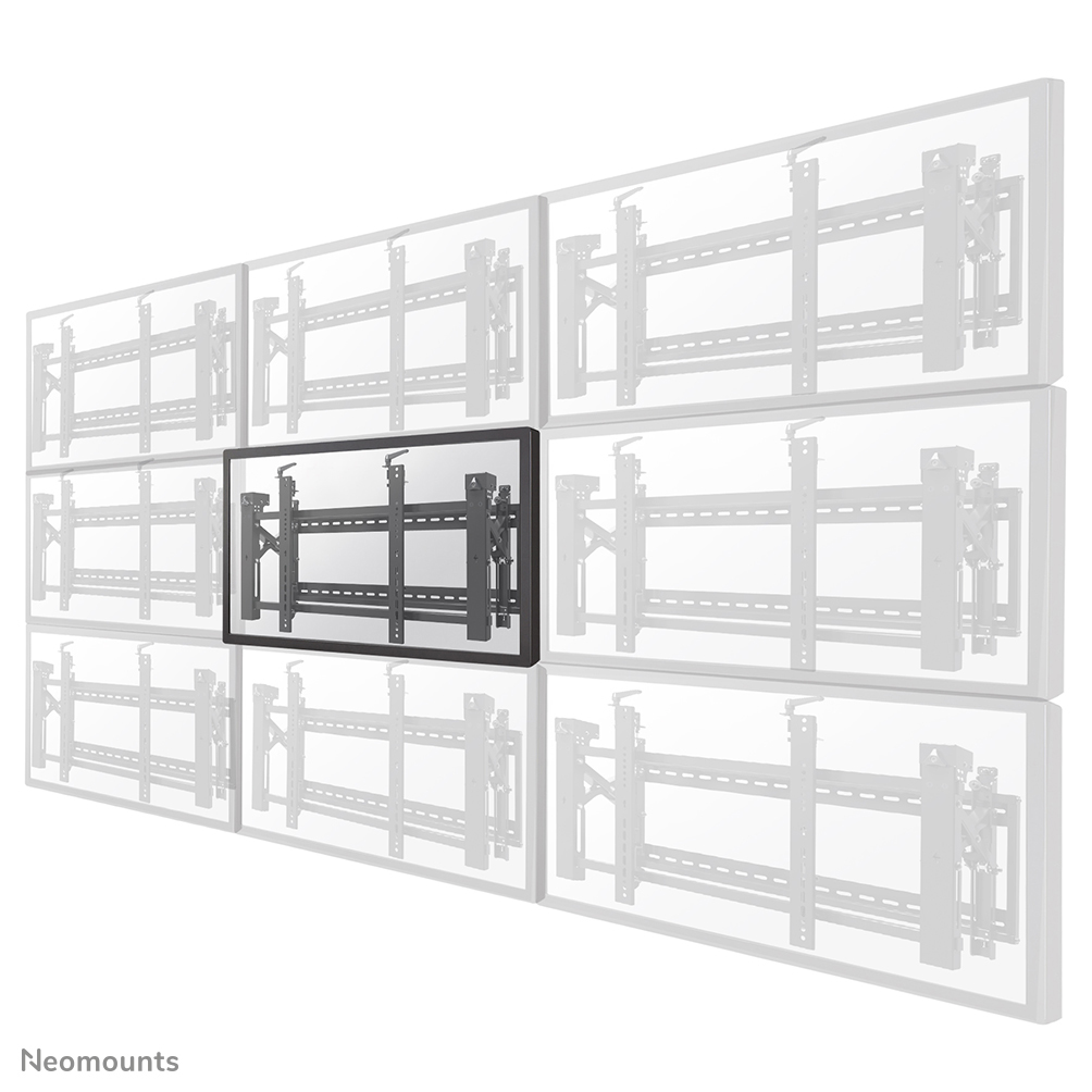 Le support mural Neomounts by Newstar, modèle LED-VW2000BLACK est un support mural fixe pour écrans plats jusqu'à 75" (191 cm).