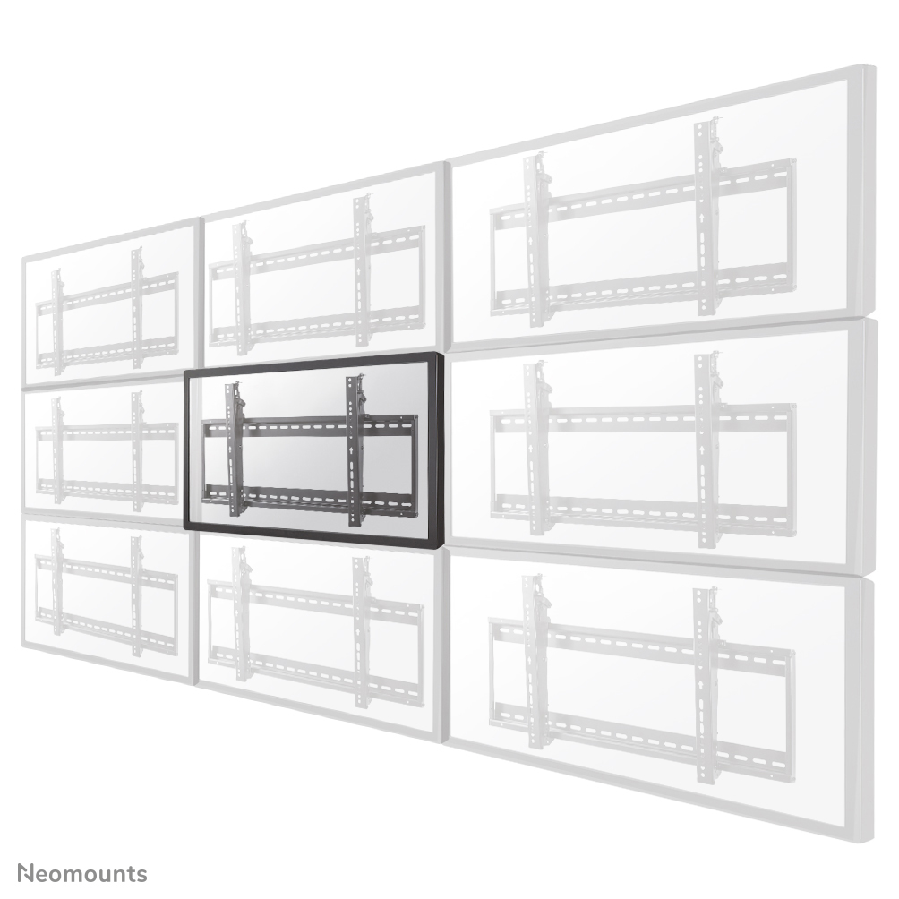 Le support mural Neomounts by Newstar, modèle LED-VW500BLACK est un support mural fixe pour écrans plats jusqu'à 75" (191 cm).