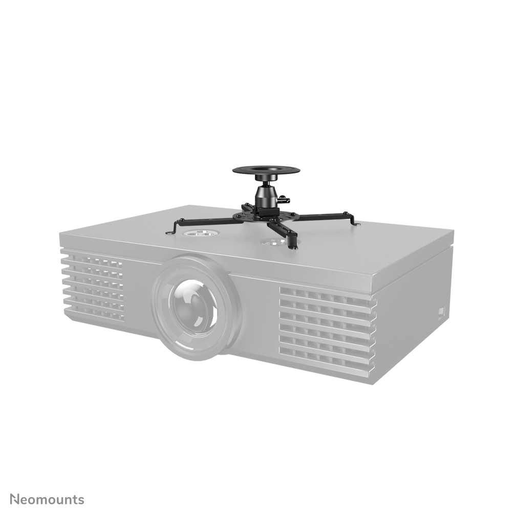 Ce support plafond pour projecteur Neomounts Select universel, modèle NM-BC25BLACK, vous permet de monter un projecteur/beamer au plafond.