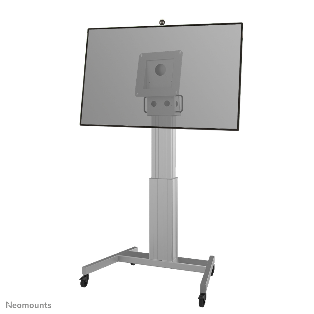 Neomounts NM-HUB2LIFTSILVER Chariot pour écran jusqu'à 50" - max 150 kg - motorisé h134-184 cm - VESA 350x350 - argent