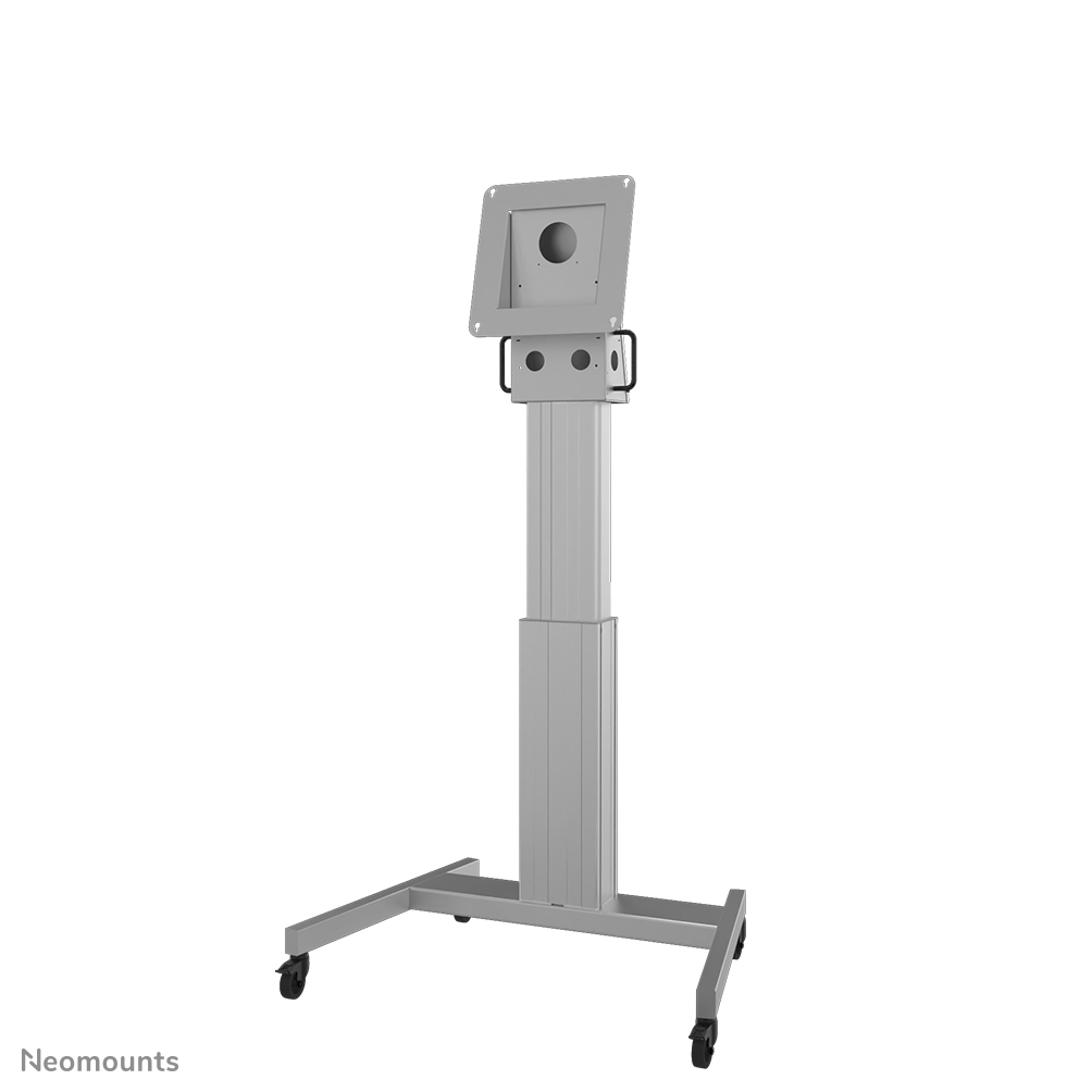 Neomounts NM-HUB2LIFTSILVER Chariot pour écran jusqu'à 50" - max 150 kg - motorisé h134-184 cm - VESA 350x350 - argent