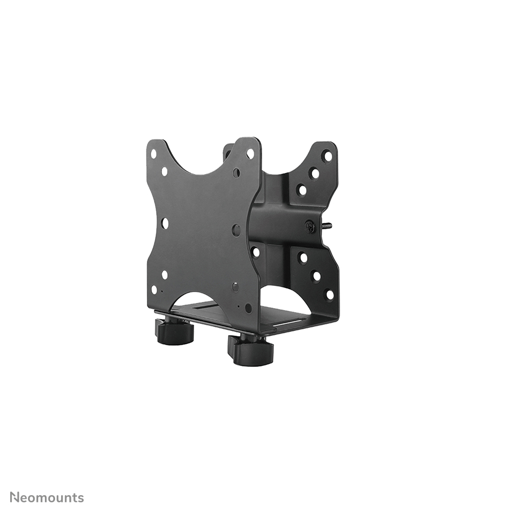 Le support pour client léger Neomounts Select, modèle NM-TC100BLACK, permet de monter un poste de travail tout simplement à un bras de moniteur.