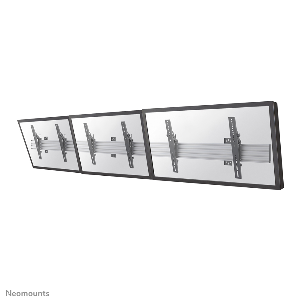Neomounts NMPRO-WMB3 Support mural pour Menu board 3 écrans - 32-55" - max 30 kg/écran - VESA 100x100-600x400 - inclinable - noir