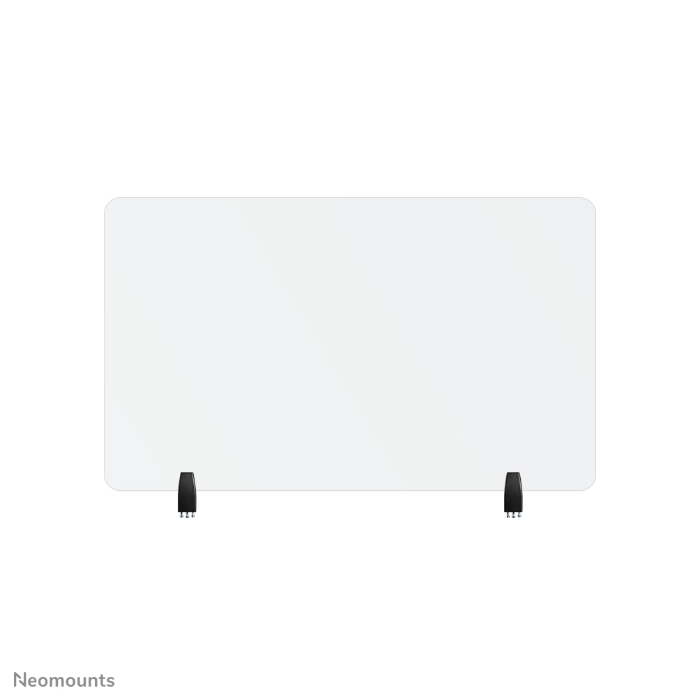 Neomounts NS-GLSPROTECT100 Écran de sécurité en verre trempé - l100 cm - 100% recyclable - pinces de bureau incluses - transparent