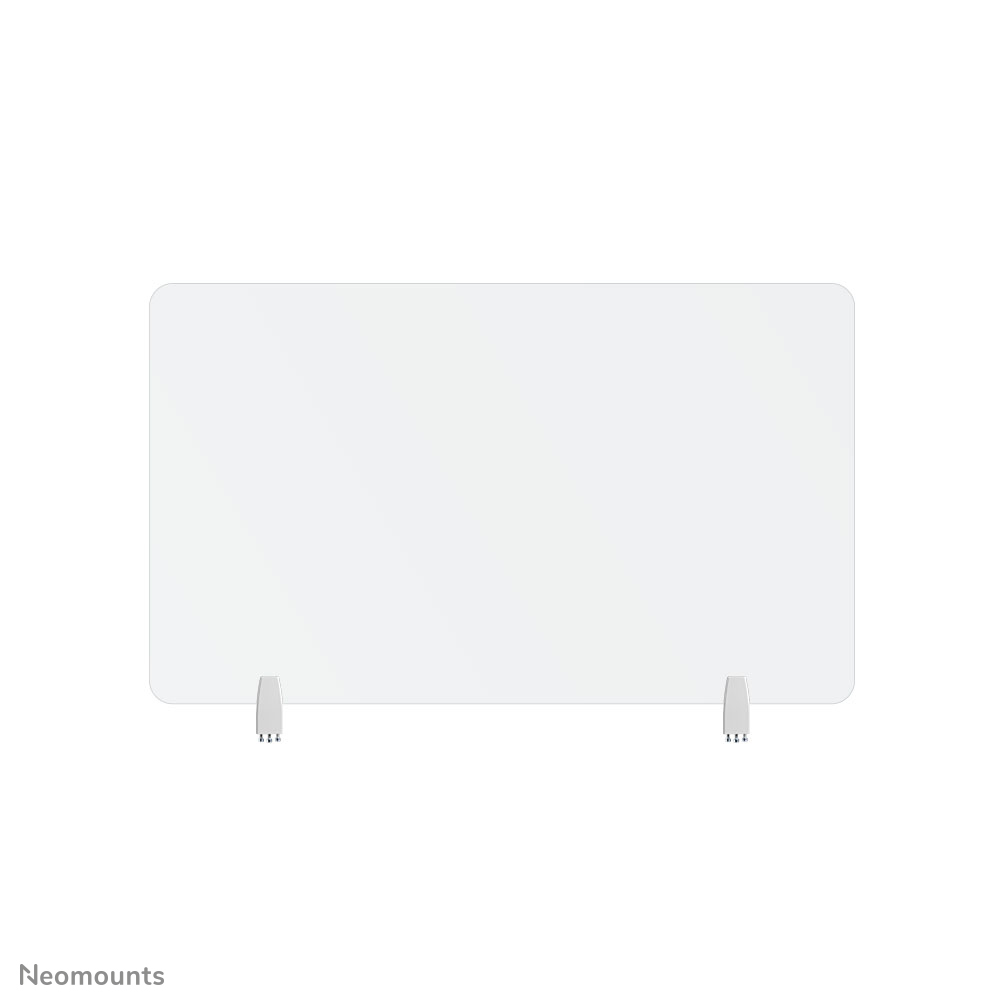 Neomounts NS-GLSPROTECT100 Écran de sécurité en verre trempé - l100 cm - 100% recyclable - pinces de bureau incluses - transparent