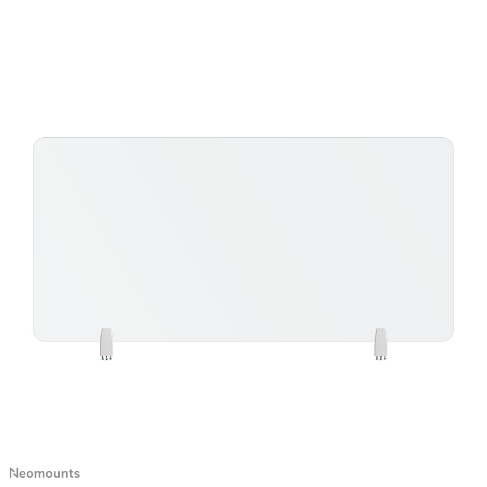 Neomounts NS-GLSPROTECT140 Écran de sécurité en verre trempé - l138 cm - 100% recyclable - pinces de bureau incluses - transparent