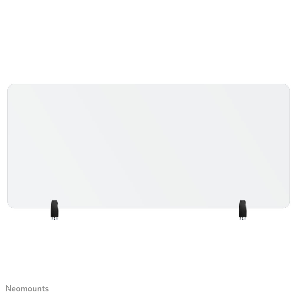 Neomounts NS-GLSPROTECT160 Écran de sécurité en verre trempé - l158 cm - 100% recyclable - pinces de bureau incluses - transparent